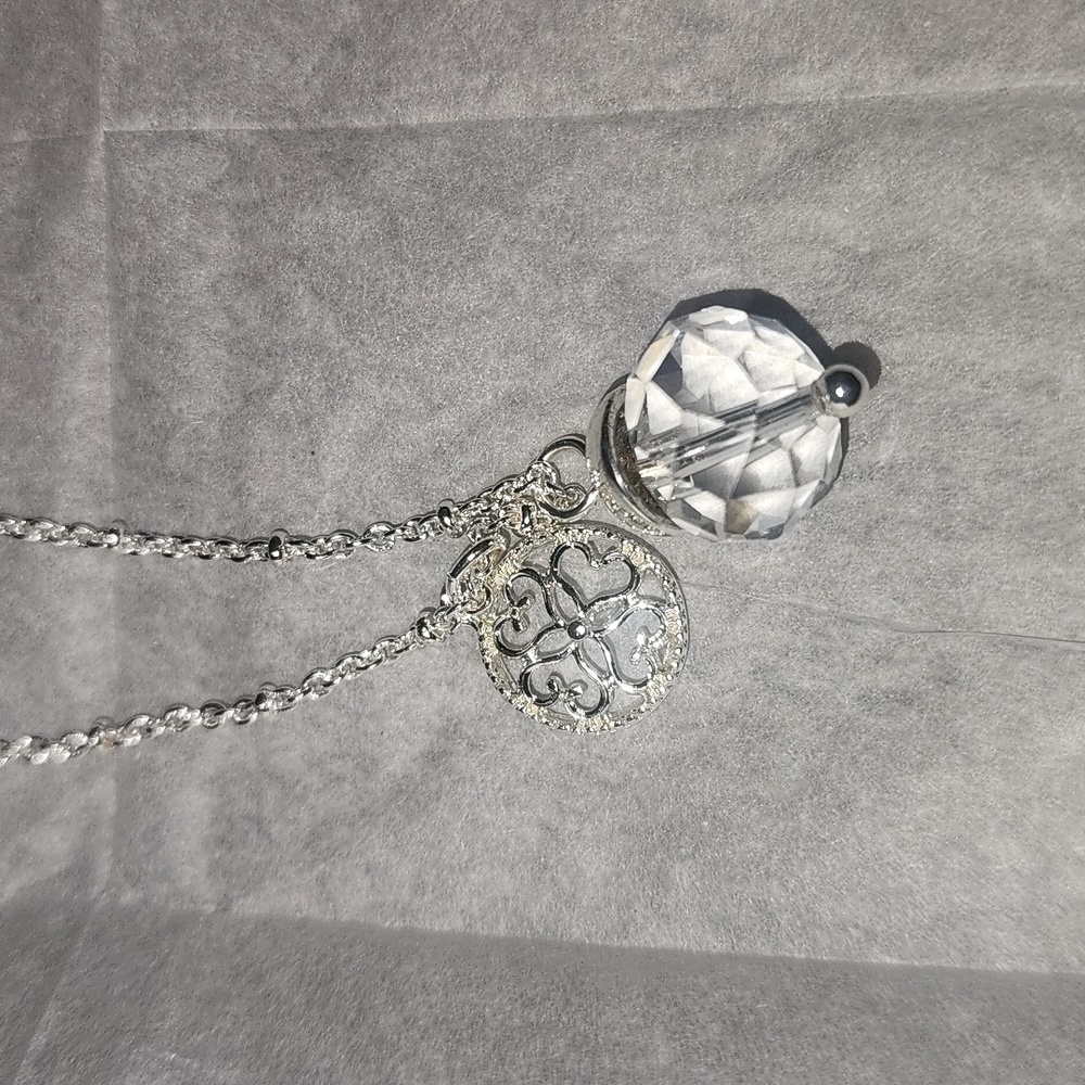 Inspiring Jeweled Charm Necklace - Picture 2 of 4